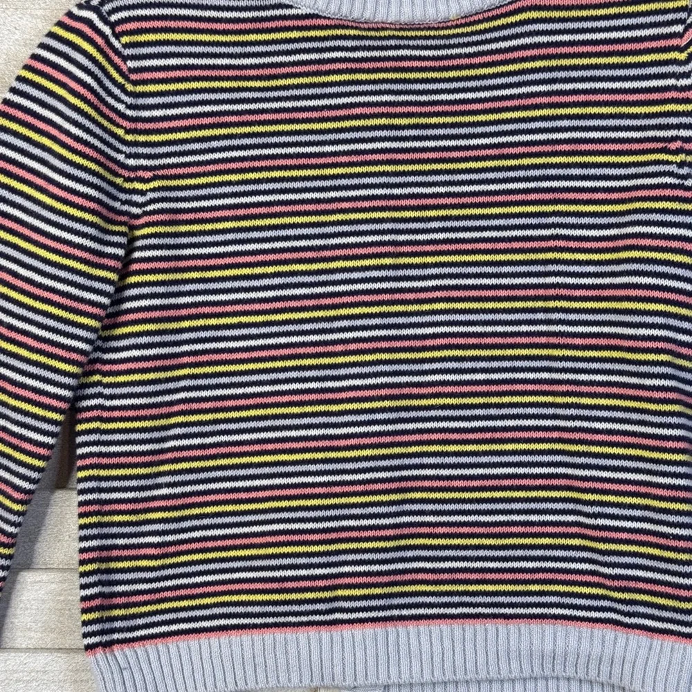 Gymboree Girls Rainbow Striped Cotton Cardigan Sweater Button Front Size 3T